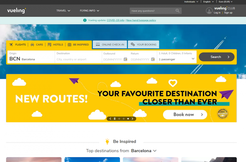  Vueling Review: Now booking flights and hotels have become easier and faster
